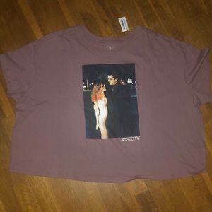 Crop tee “sex and the city” old navy sz 3X with tags